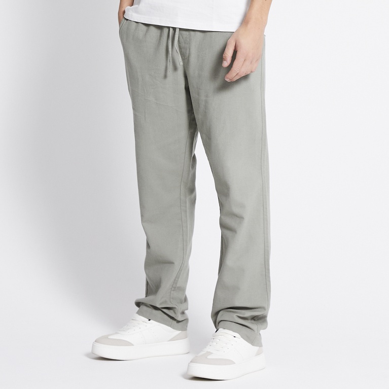Linen blend pants "Ludvig" Green 1